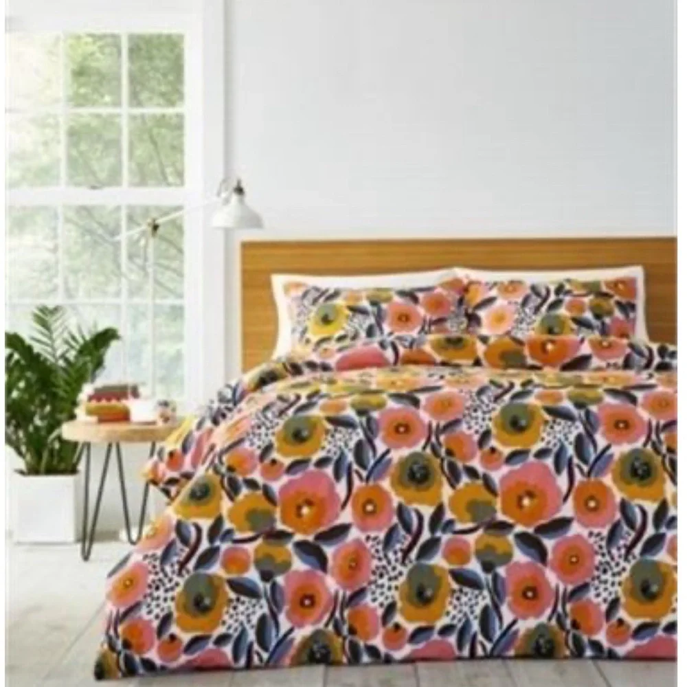 NWT Marimekko Rosarium Duvet Cover Set  KING orig:180 NO OFFERS RARE!! …